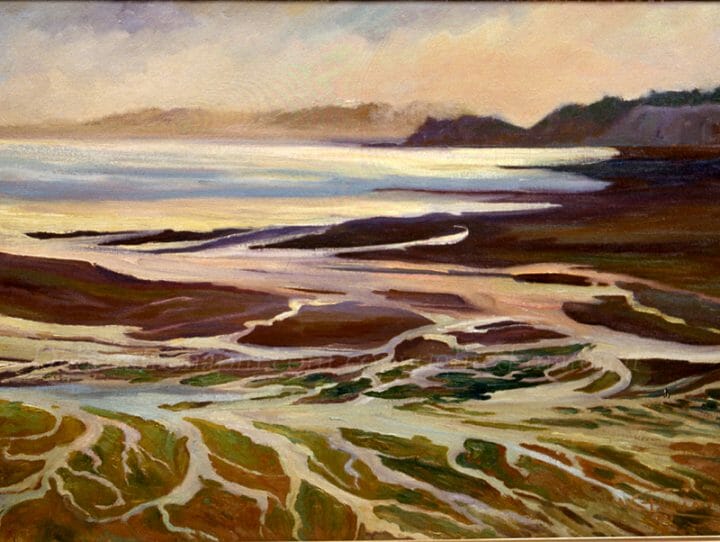 Meanders of the Sea, painted on location, Brittany France, Deborah Chapin