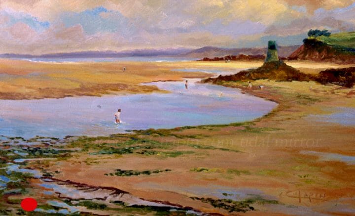 Plein air oil painting by Deborah Chapin, After the Storm