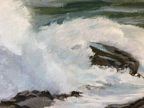 White Horses of the Sea 3 closeup 1 series by Deborah Chapin