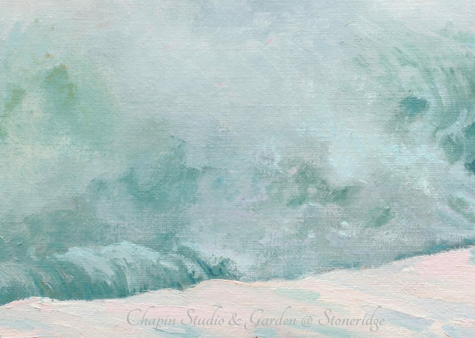 One of the premier American Women Artists of the 1980's-present,  Deborah Chapin, is starting as a mature woman marine artist with a new series depicting  White Horses of the Sea.   “White Horses of the Sea 2" at Pemaquid Point Lighthouse, is original art, a Maine art piece inspired by the poem “White Horses of the Sea”