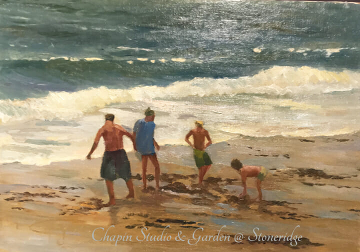Wave Art – Beach Buddies on Sand Beach by Deborah Chapin
