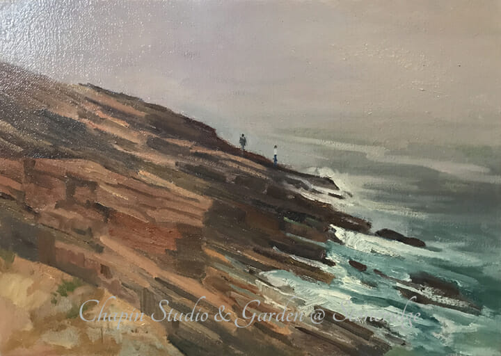 Acadia Maine Marine Art – Coastal Fog by Deborah Chapin