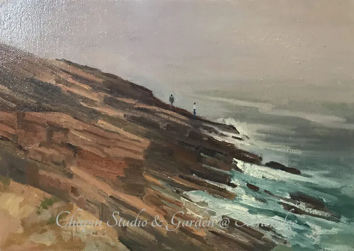 Maine Marine Art - Coastal Fog By Deborah Chapin