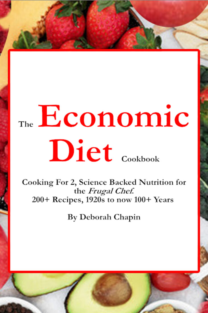 The Economic Diet Cookbook by Deborah Chapin,  "By understanding the science behind what you're eating, this book shows how to be economical in recipes and time."